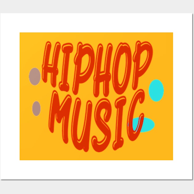 Artdrawing - hiphopmusic on red color Wall Art by Rohimydesignsoncolor